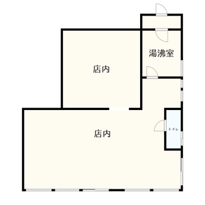 大新町ハイツ　1階テナント　間取