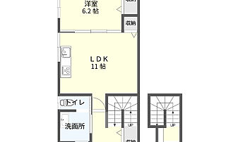 メゾンプーペ　C・D　タイプ　間取り　高山市　賃貸アパート