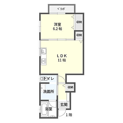 メゾンプーペ　A・B　タイプ　間取り　高山市　賃貸アパート