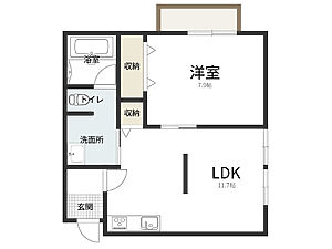 メゾンプリオール1・2・3号室　間取り　高山市　賃貸　アパート