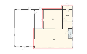 間取り　大新町ハイツ　１Fテナント　高山市大新町